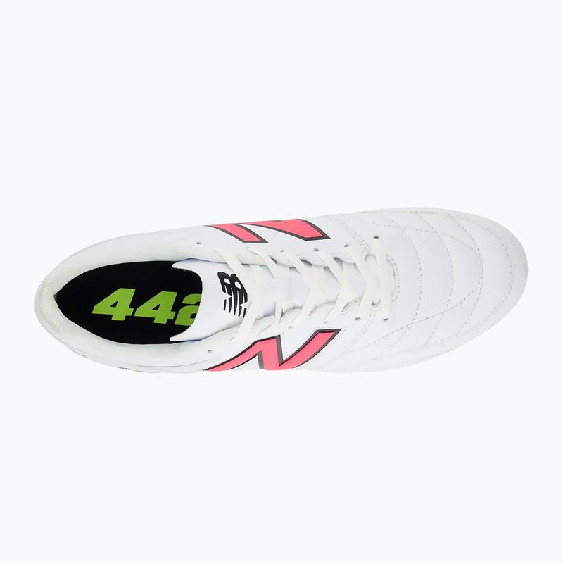 Vyriški futbolo batai New Balance 442's Academy V2 FG white/lime 12