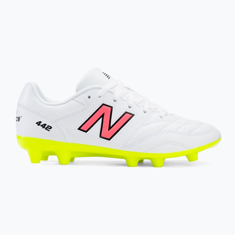 Vaikiški futbolo batai New Balance 442's Academy V2 FG white/green 2