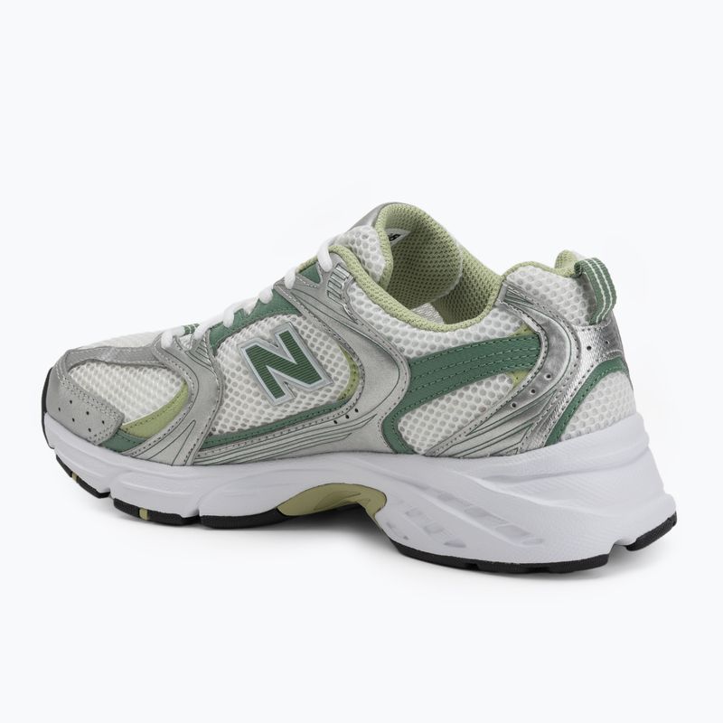 New Balance 530 sidabrinio metalo/žalios spalvos bateliai 3