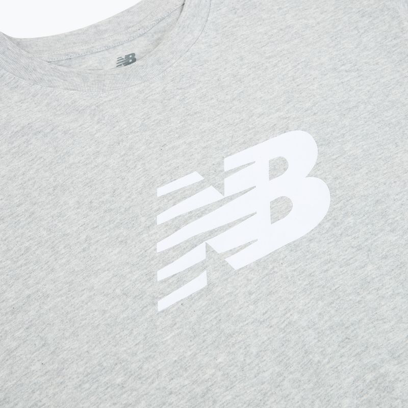 Moteriški marškinėliai New Balance Sport Jersey Relaxed Logo reflection/white/light arctic grey 3