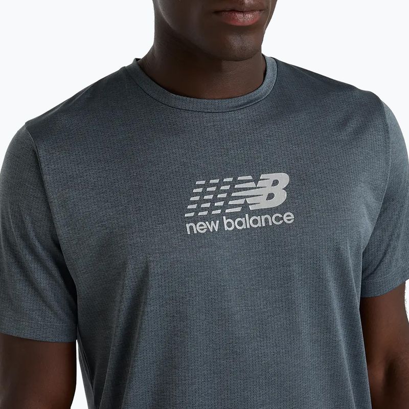 Vyriški bėgimo marškinėliai New Balance Athletics Reflective graphite 5