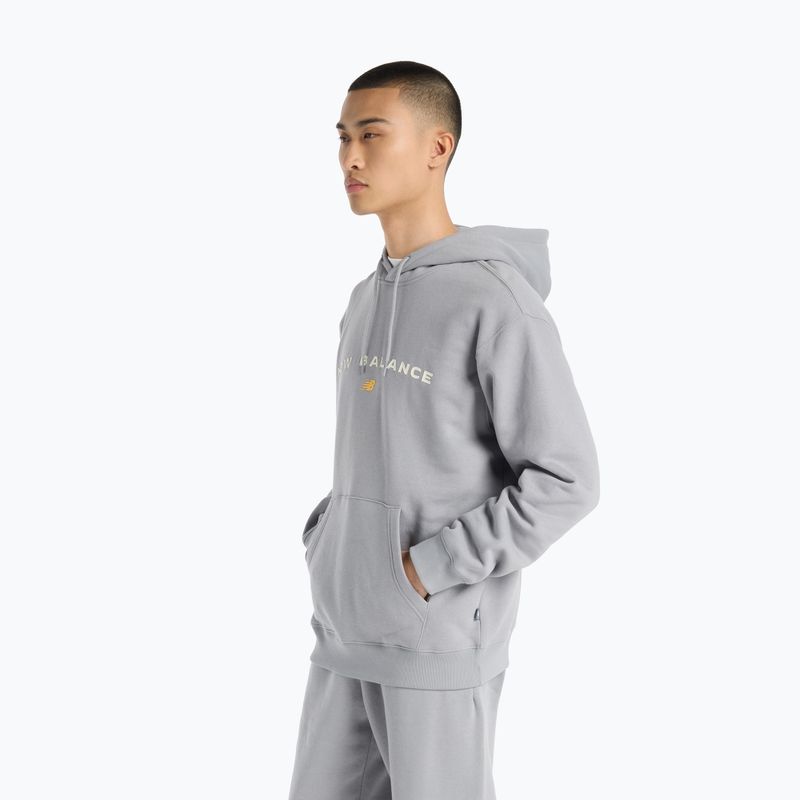 Vyriškas džemperis New Balance Reimagine Fleece Hraphic Hoody slategrey 3