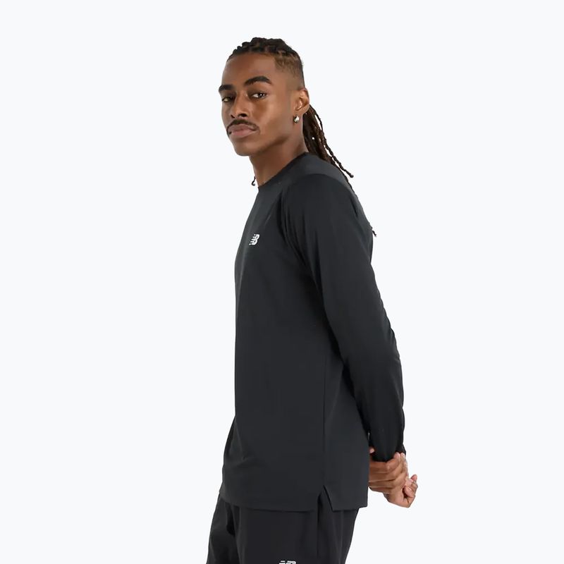 Vyriški marškinėliai ilgomis rankovėmis New Balance Sport black/white 3
