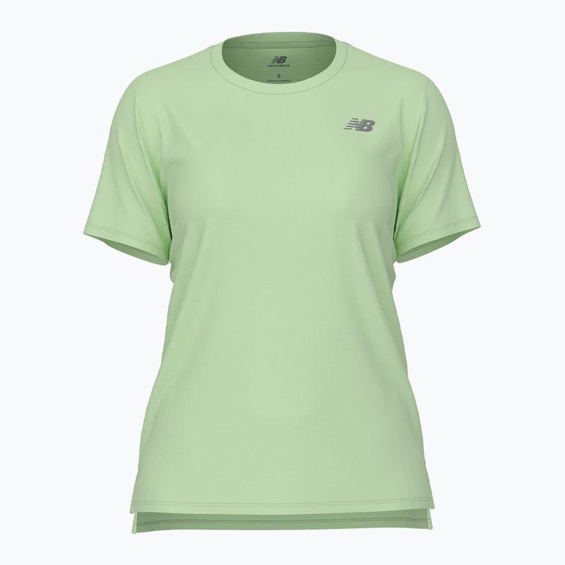 Moteriški bėgimo marškinėliai New Balance Essentials SS melonwat