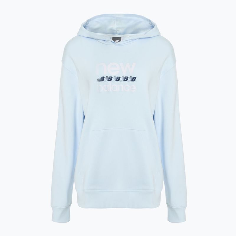 Moteriškas džemperis New Balance Sport Graphic French Terry Hoodie ice blue