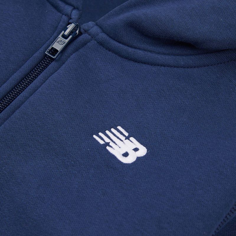 Vaikiškas džemperis New Balance Brush Back Small Logo Full Zip Hoodie nb navy 3