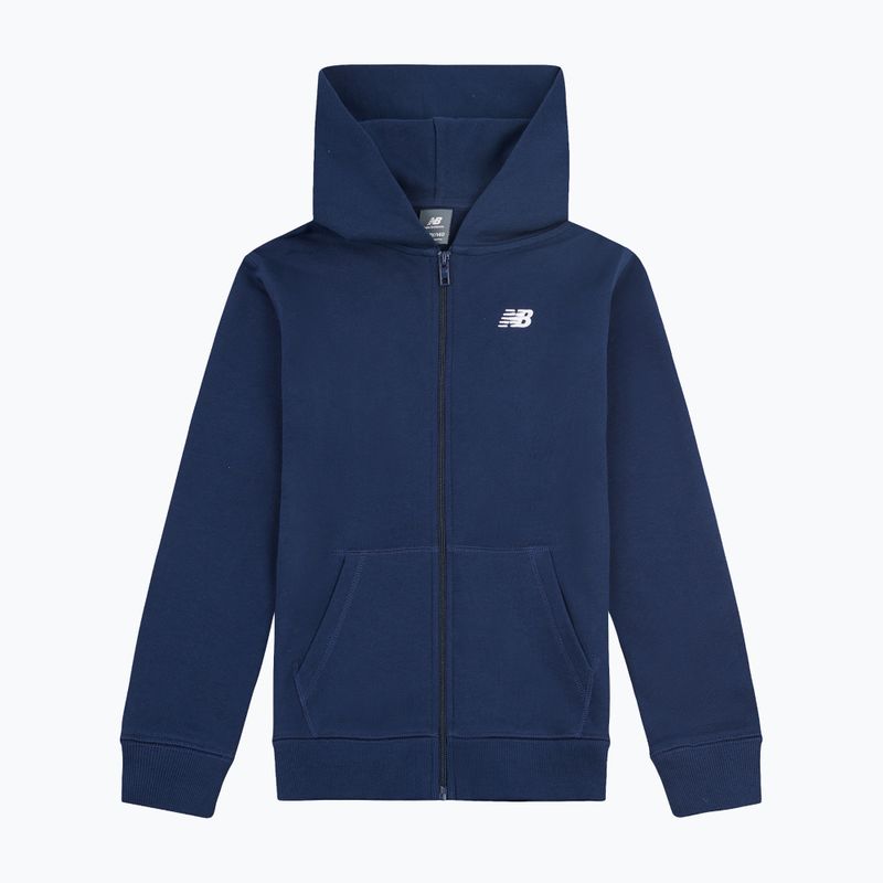 Vaikiškas džemperis New Balance French Terry Small Logo Full Zip Hoodie nb navy 6