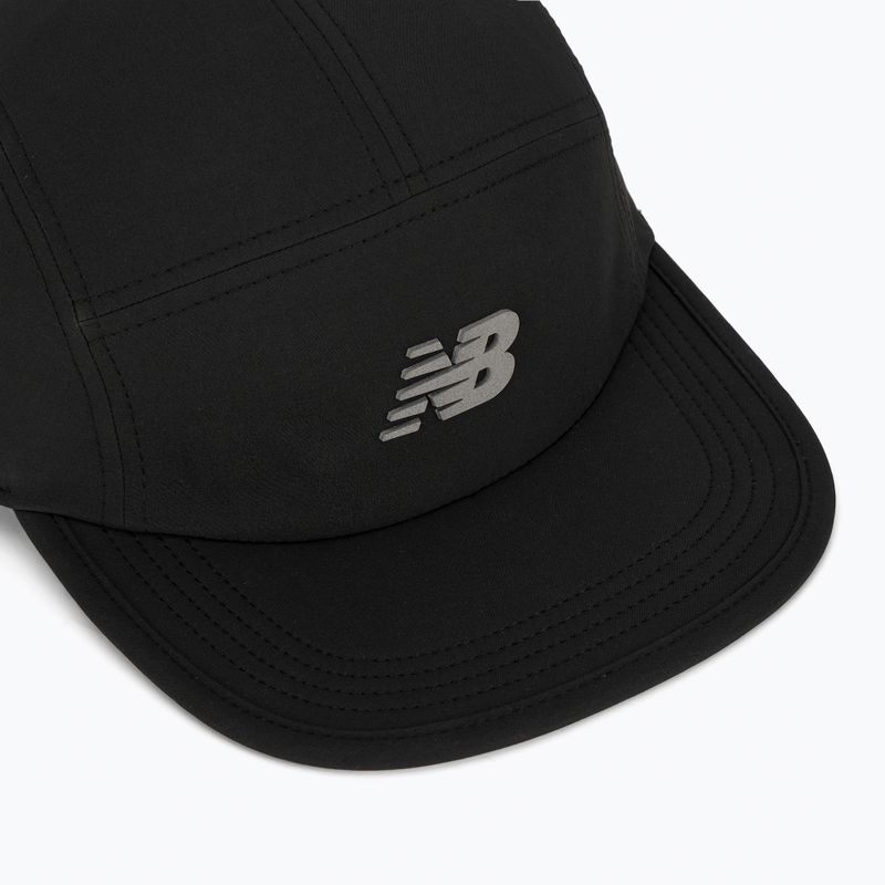 Kepuraitė su snapeliu New Balance 5 Panel Performance V 2.0 black 3