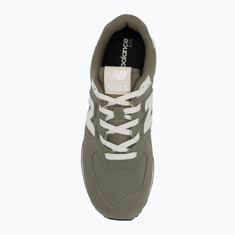 Batai New Balance 574's V1 dark olivine 5