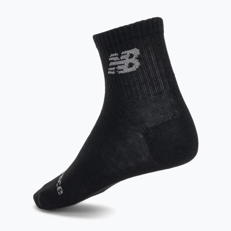 Kojinės New Balance Performance Basic Ankle 3 pairs black/white 2