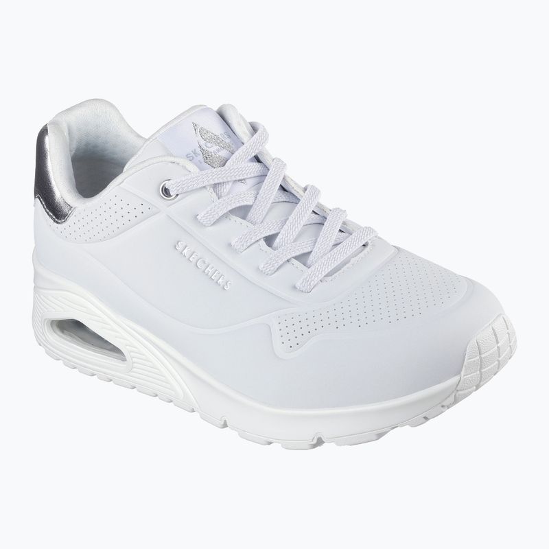 Moteriški batai SKECHERS Uno Shimmer Away white/silver 8