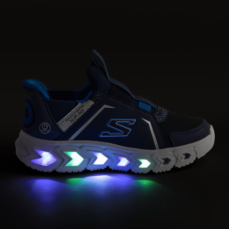 SKECHERS Slip-Ins Hypno-Flash 2.0 vaikiški bateliai tamsiai mėlyna/juoda 8