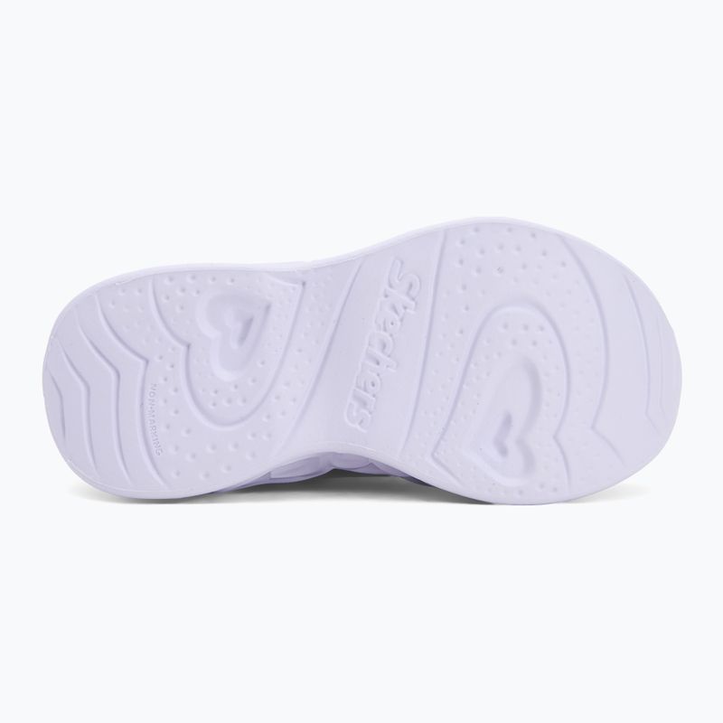 Vaikiški batai SKECHERS Heart Lights Retro Hearts navy leather/multi trim 4