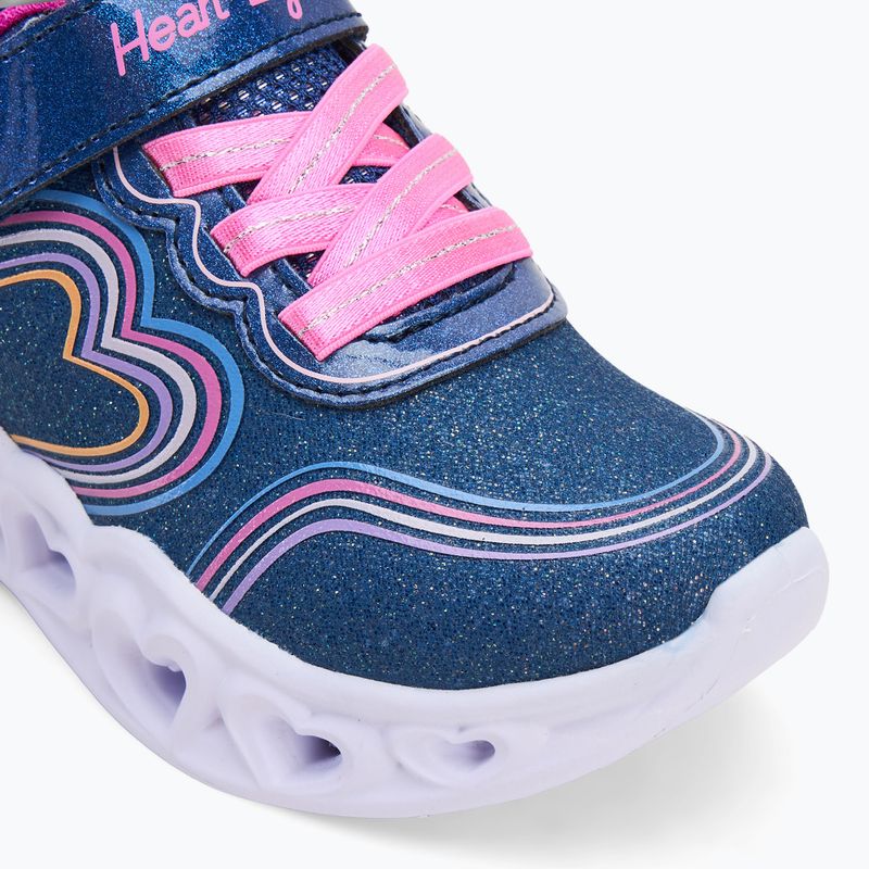 Vaikiški batai SKECHERS Heart Lights Retro Hearts navy leather/multi trim 7
