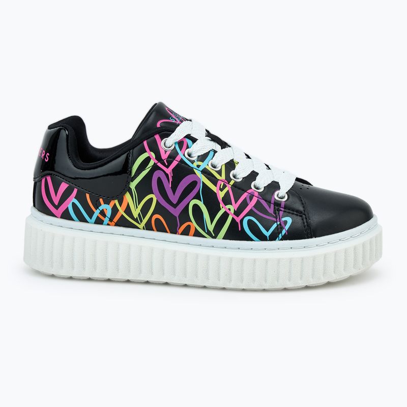 Vaikiški batai SKECHERS Hi Ridge Heart Takeover black/multicolor 2
