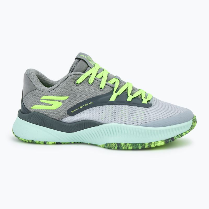 Vyriški krepšinio batai SKECHERS SKX Nexus charcoal/green 2
