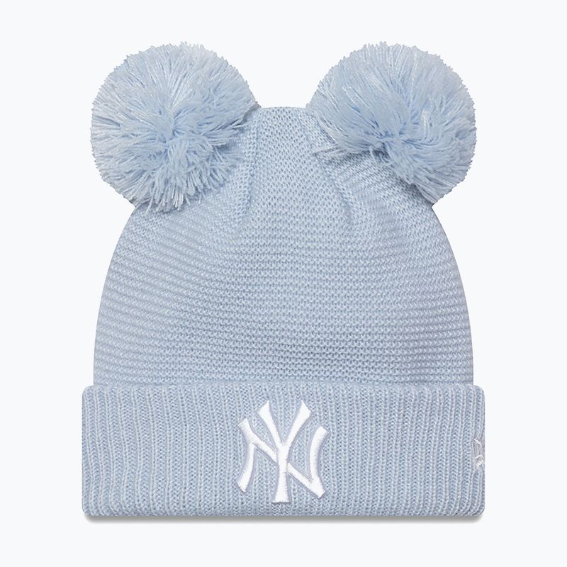Moteriška žieminė kepurė New Era Wmns Double Pom Nyy pastel blue