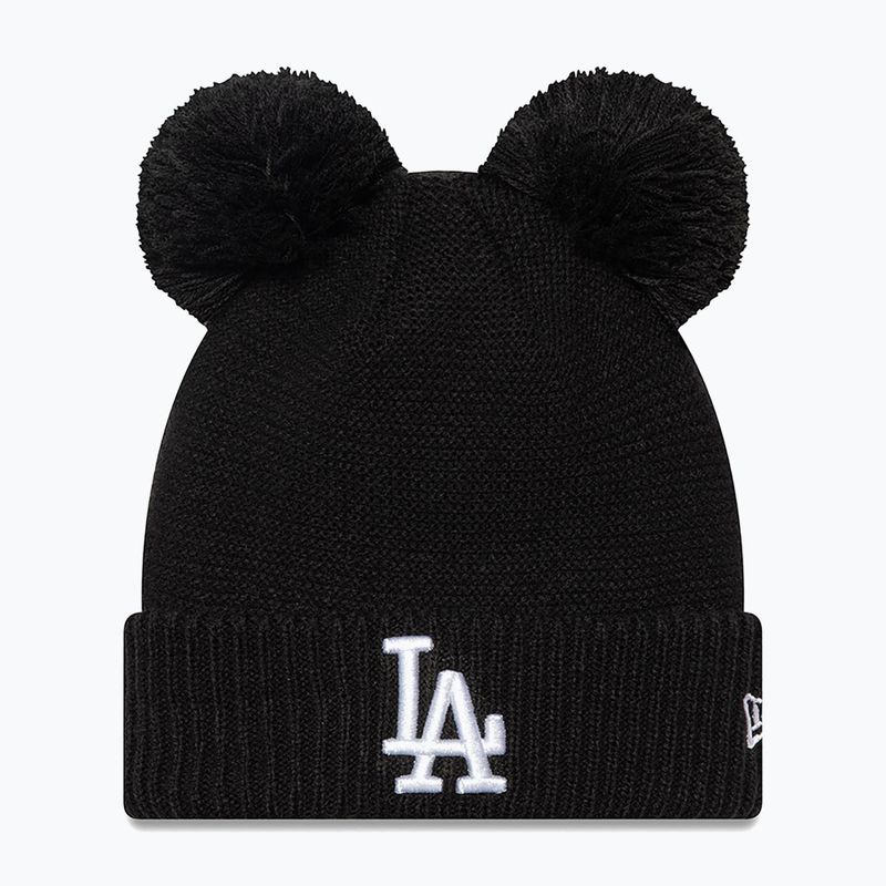 Moteriška žieminė kepurė New Era Wmns Double Pom La Dodgers black