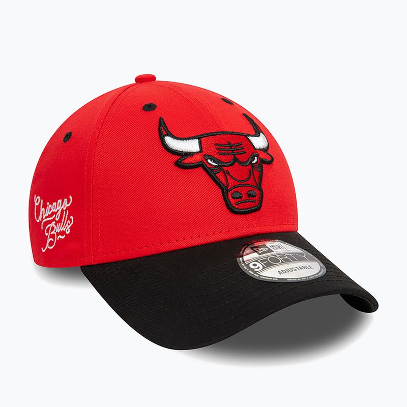 Kepuraitė su snapeliu New Era Side Patch 940 Bulls red