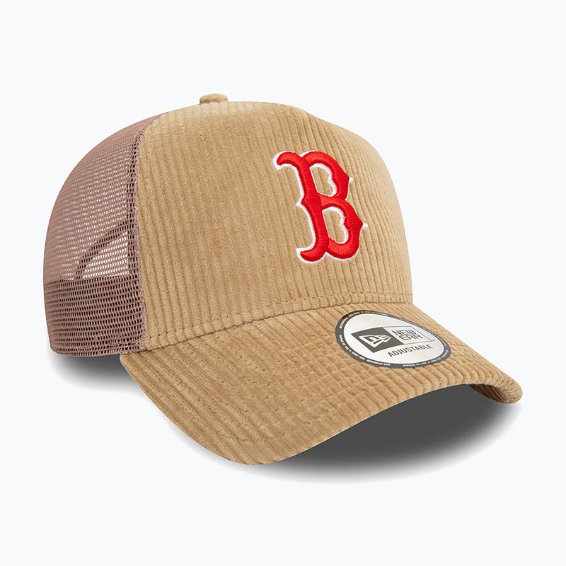 Kepuraitė su snapeliu New Era Cord Trucker Red Sox med beige