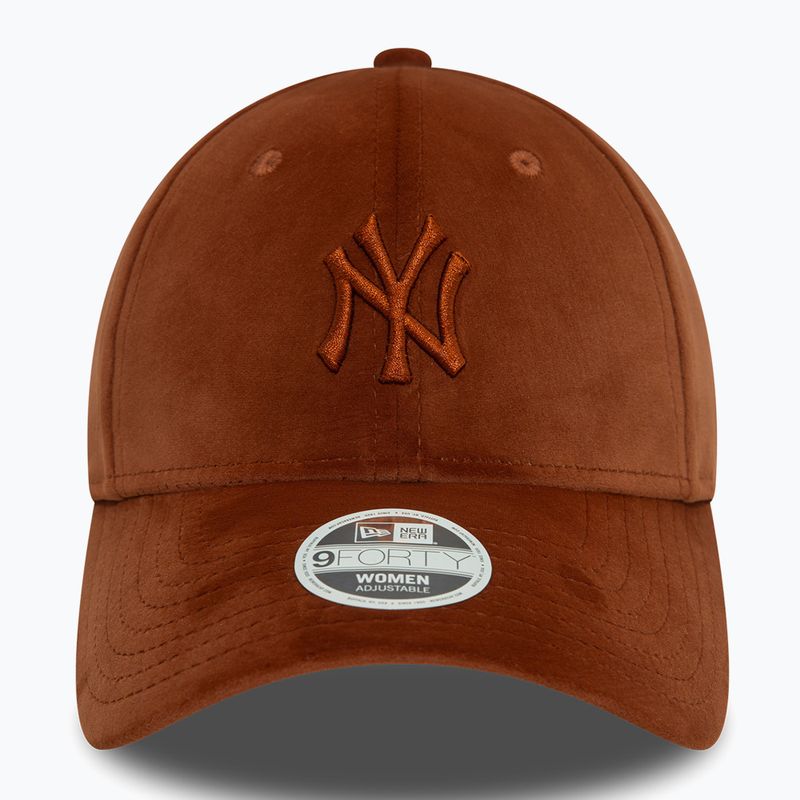 Moteriška kepuraitė su snapeliu New Era Velour Midi 9FORTY New York Yankees brown 3