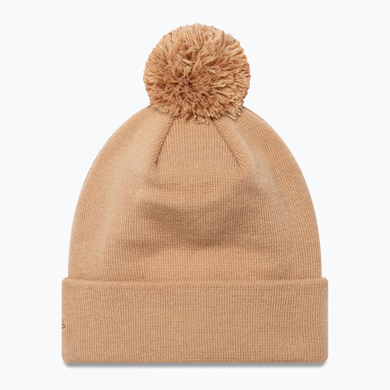 Moteriška kepuraitė su snapeliu New Era Metallic Bobble Knit Beanie New York Yankees beige 2
