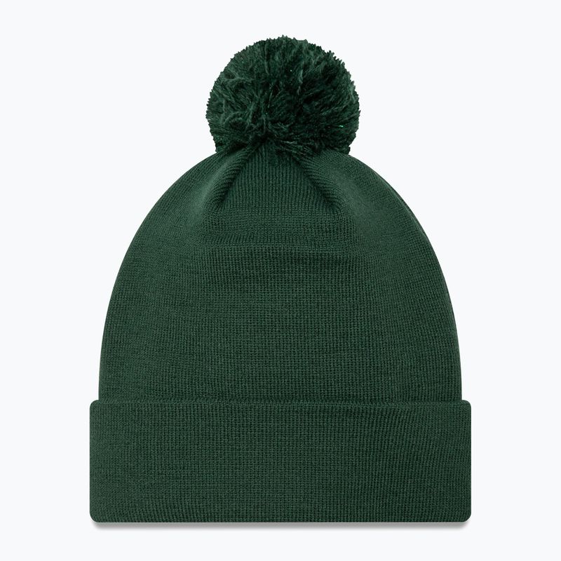 Moteriška kepuraitė su snapeliu New Era Metallic Bobble Knit Beanie Los Angeles Dodgers dark green 2