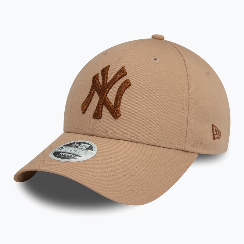 Moteriška kepuraitė su snapeliu New Era Metallic 9FORTY New York Yankees beige 2