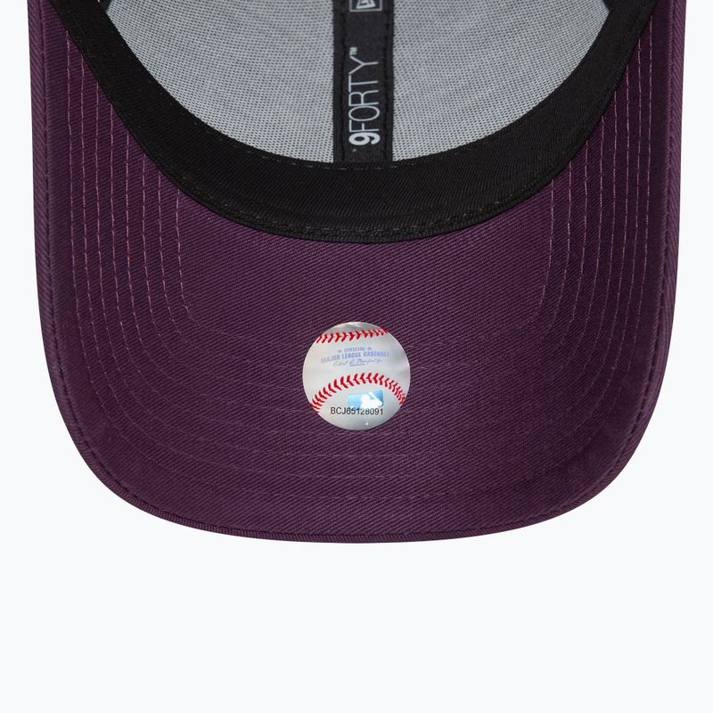 Moteriška kepuraitė su snapeliu New Era Metallic 9FORTY New York Yankees dark purple 5