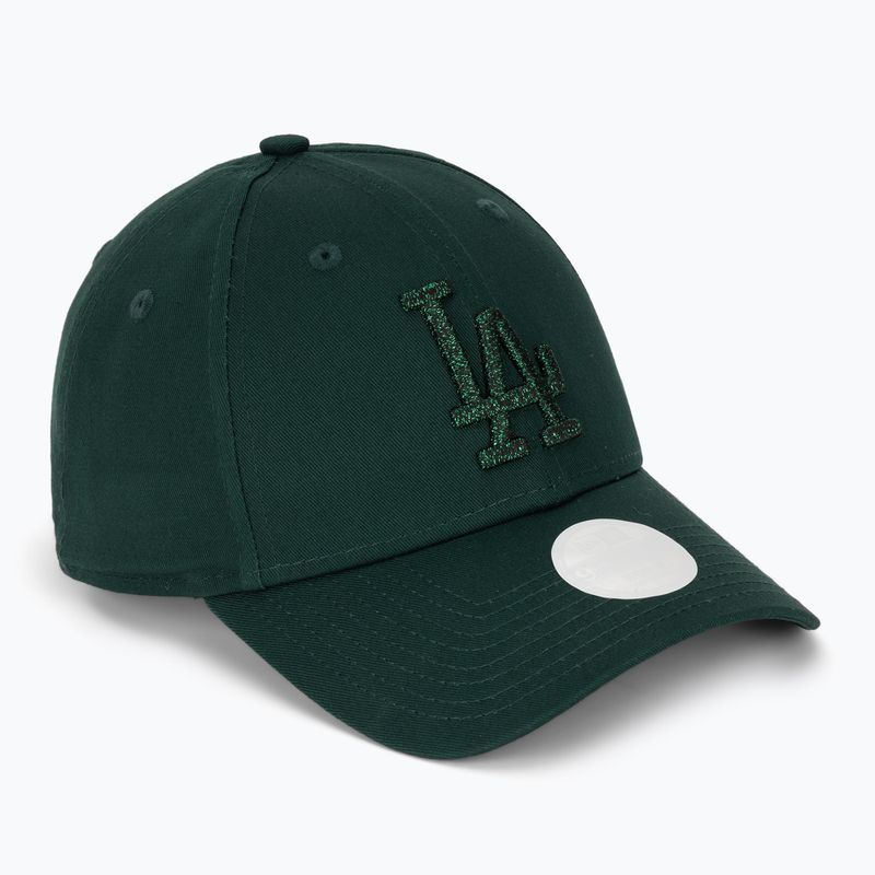 Moteriška kepuraitė su snapeliu New Era Metallic 9FORTY Los Angeles Dodgers dark green