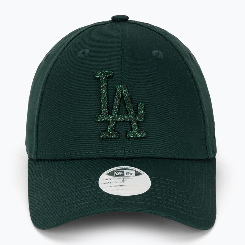 Moteriška kepuraitė su snapeliu New Era Metallic 9FORTY Los Angeles Dodgers dark green 2