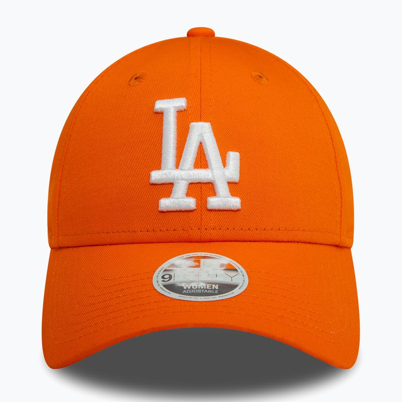 Moteriška kepuraitė su snapeliu New Era League Essential 9FORTY Los Angeles Dodgers orange 3