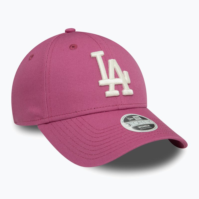 Moteriška kepuraitė su snapeliu New Era League Essential 9FORTY Los Angeles Dodgers purple