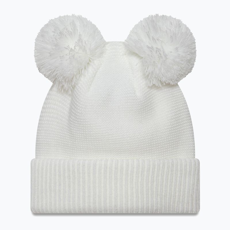 Moteriška žieminė kepurė New Era Double Pom Knit Beanie New York Yankees white 2