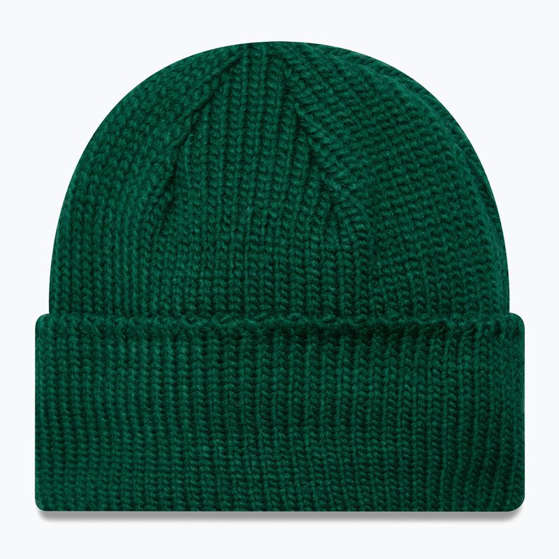 Žieminė kepurė New Era Metal Pin Wide Cuff Knit Beanie dark green 2