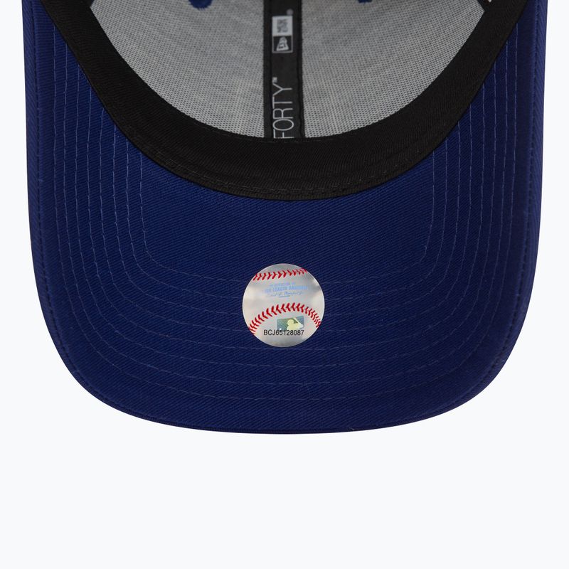 Kepuraitė su snapeliu New Era Metallic Patch 9FORTY Los Angeles Dodgers dark blue 5