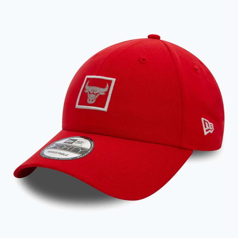 Kepuraitė su snapeliu New Era Metallic Patch 9FORTY Chicago Bulls red 2