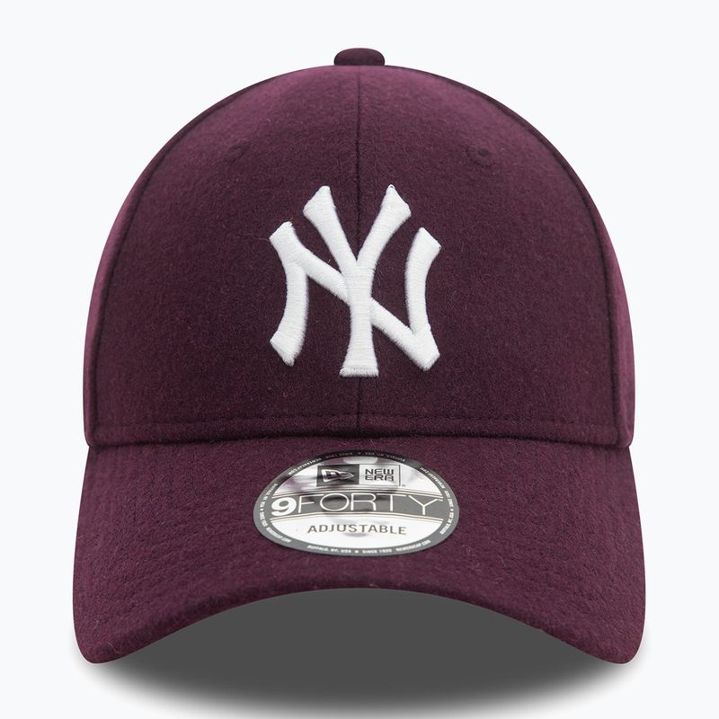 Kepuraitė su snapeliu New Era Melton Wool 9FORTY New York Yankees purple 3