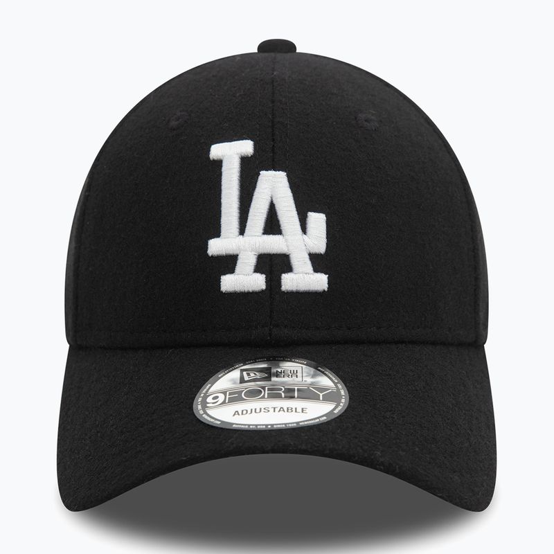 Kepuraitė su snapeliu New Era Melton Wool 9FORTY Los Angeles Dodgers black 3