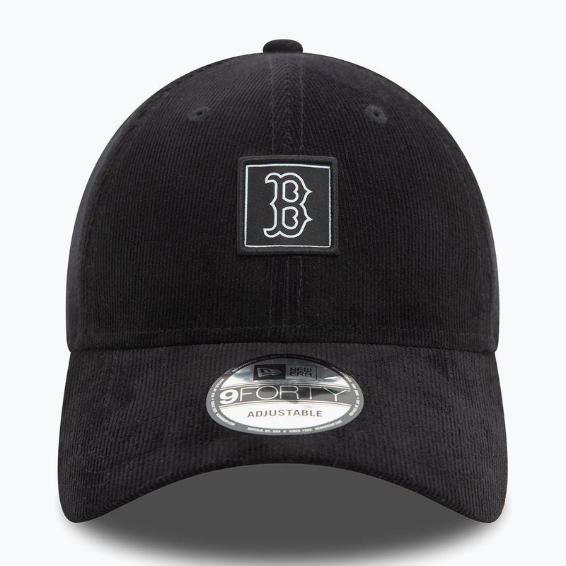Kepuraitė su snapeliu New Era Cord Patch 9FORTY Boston Red Sox black 3