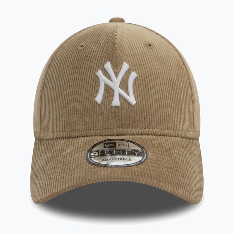 Kepuraitė su snapeliu New Era Cord 9FORTY New York Yankees beige 3