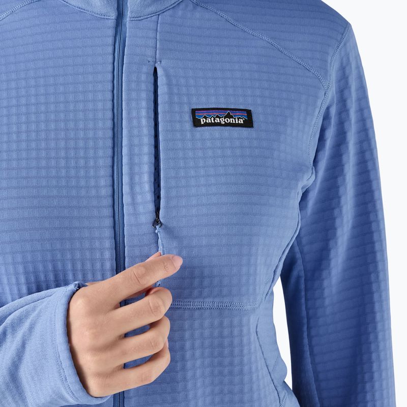 Moteriška softshell striukė Patagonia R1 Hybrid Pullover Hoody abundant blue 9