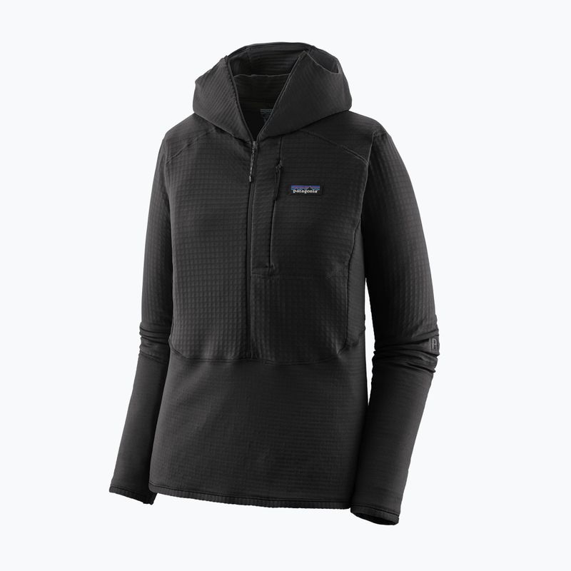 Moteriška softshell striukė Patagonia R1 Hybrid Pullover Hoody juoda 3