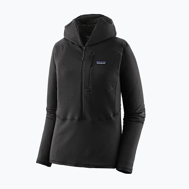 Moteriška softshell striukė Patagonia R1 Hybrid Pullover Hoody juoda 3