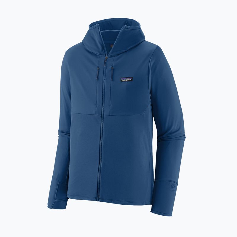 Vyriškas žygio džemperis Patagonia R1 Thermal Full Zip Hoody clement blue