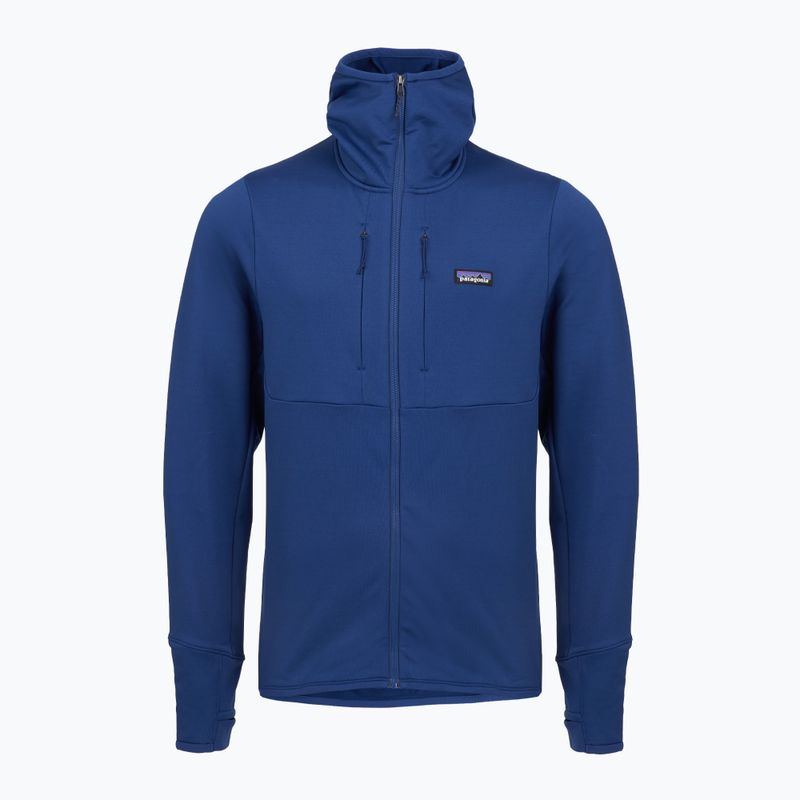 Vyriškas žygio džemperis Patagonia R1 Thermal Full Zip Hoody clement blue