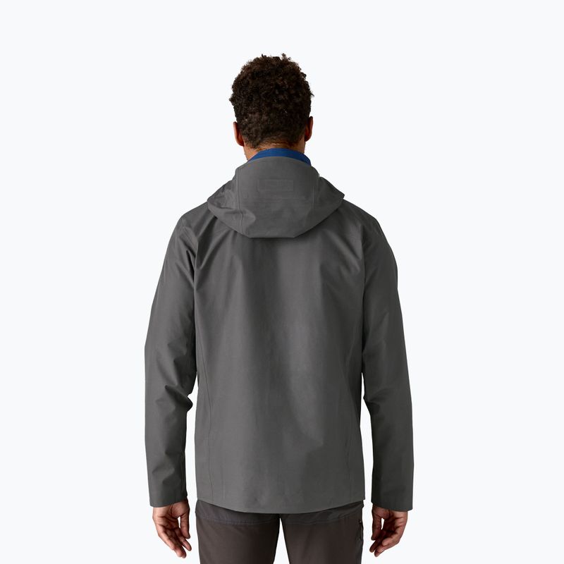 Vyriška lietaus striukė Patagonia Triolet forge grey w / p6 blue 2