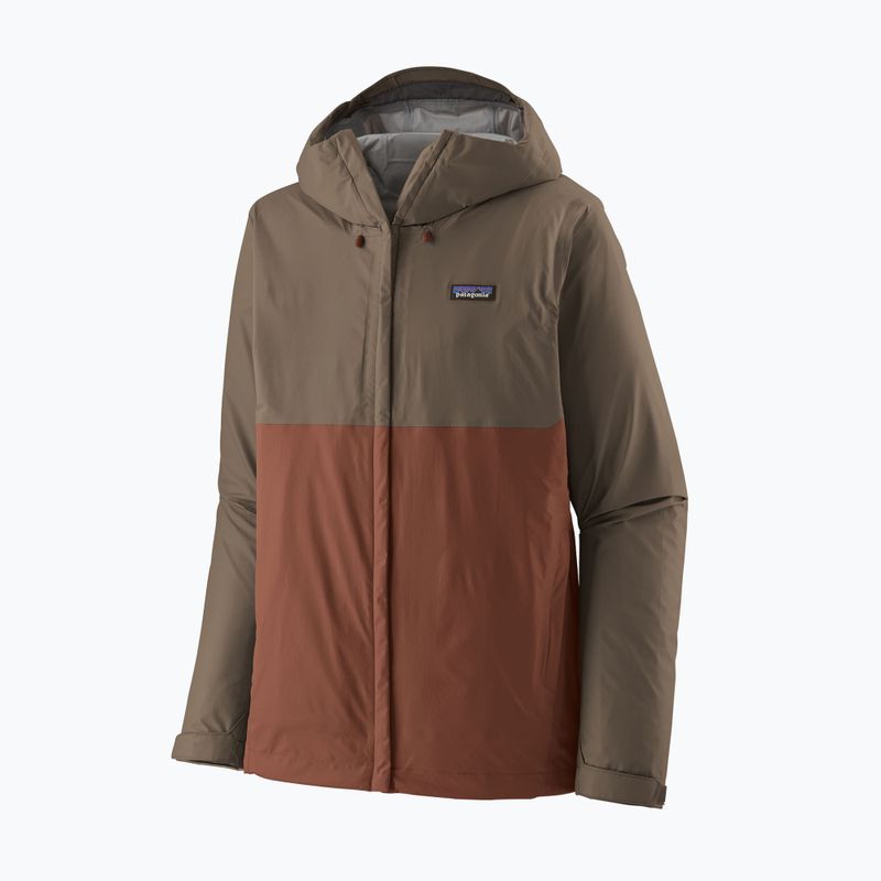 Vyriška lietaus striukė Patagonia Torrentshell 3L Rain marlow brown 4
