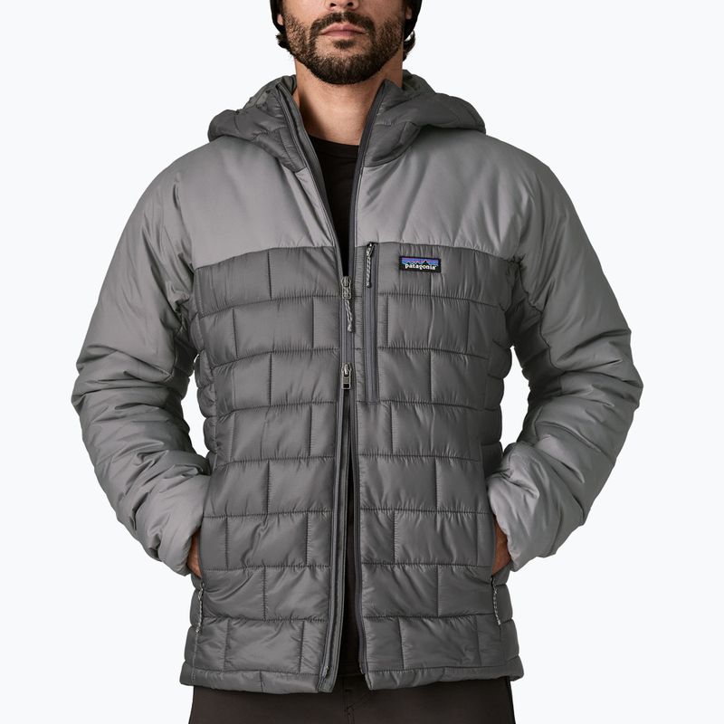 Vyriška pūsta striukė Patagonia Hi-Loft Nano Puff Hoody forge grey 5