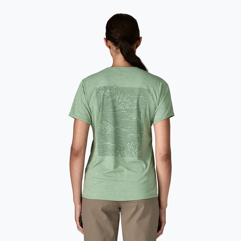 Moteriški marškinėliai Patagonia Cap Cool Daily Graphic Shirt strataspire / ellwood green x-dye 3